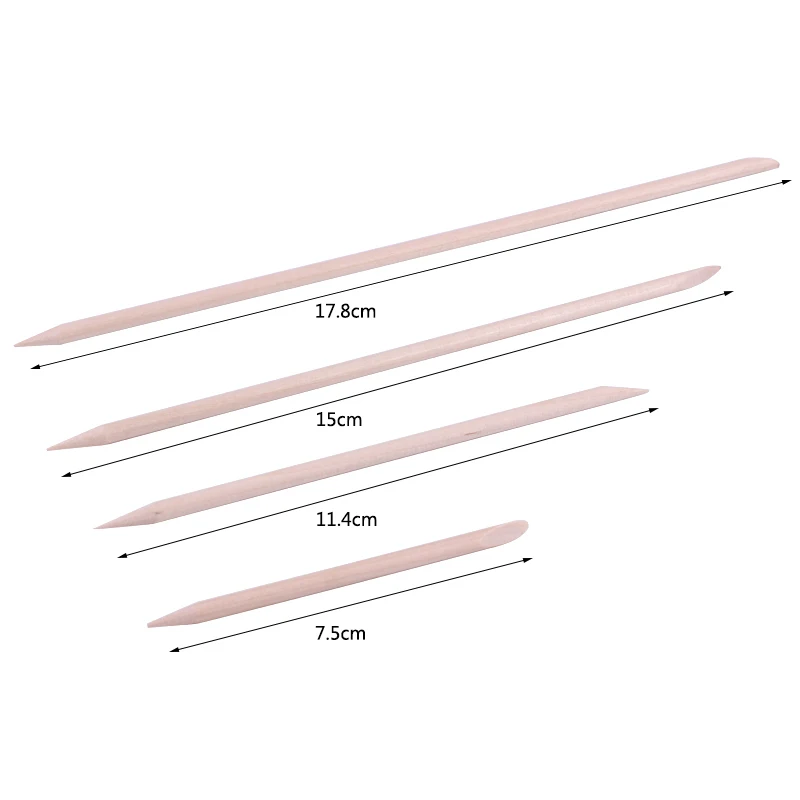 Wood Stick Cuticle Pusher for Manicure and Pedicure