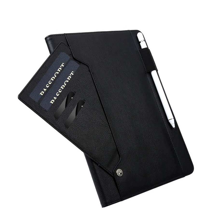for iPad Pro 11 2018 Magnetic Case Luxury Leather Card Slot Pencil Holder Flip Case Smart Cover for iPad Pro 11 Auto Sleep Wake (9)