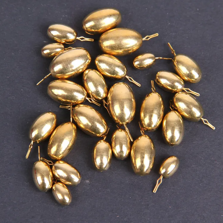 

3pcs/lot Upside down fishing Copper pendant head Lead 1.8/3.5/5/7/10g fishing Hook Line Sinkers Fishing Tackle accessories