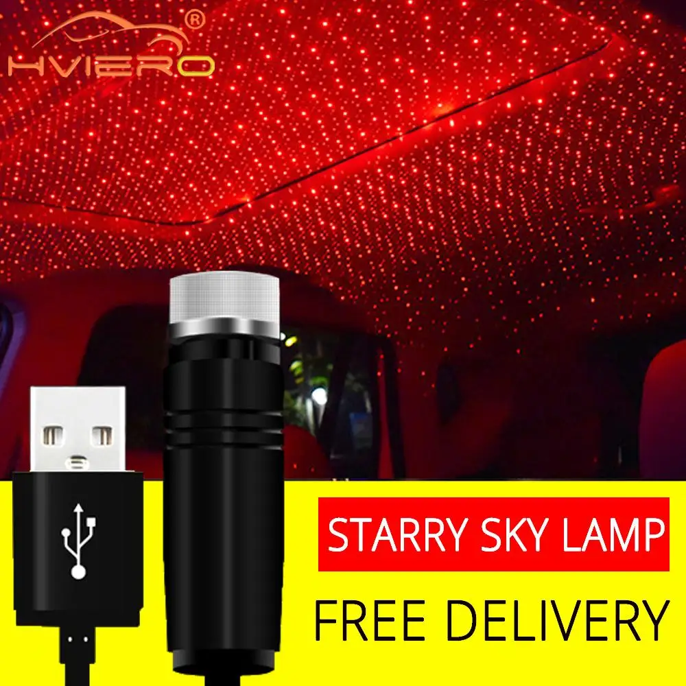 Автомобильная Usb потолочная светодиодная лазерная проекция декоративная