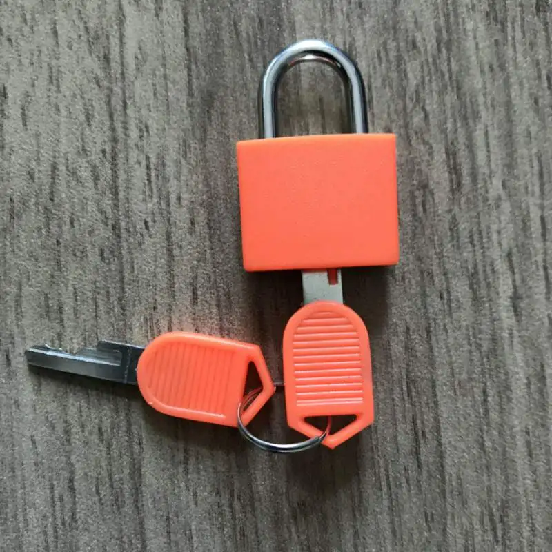 

Solid Color Safe Lock for Door Window Home Small Mini Strong Steel Padlock Travel Suitcase Diary Lock With 2 Keys dropshipping
