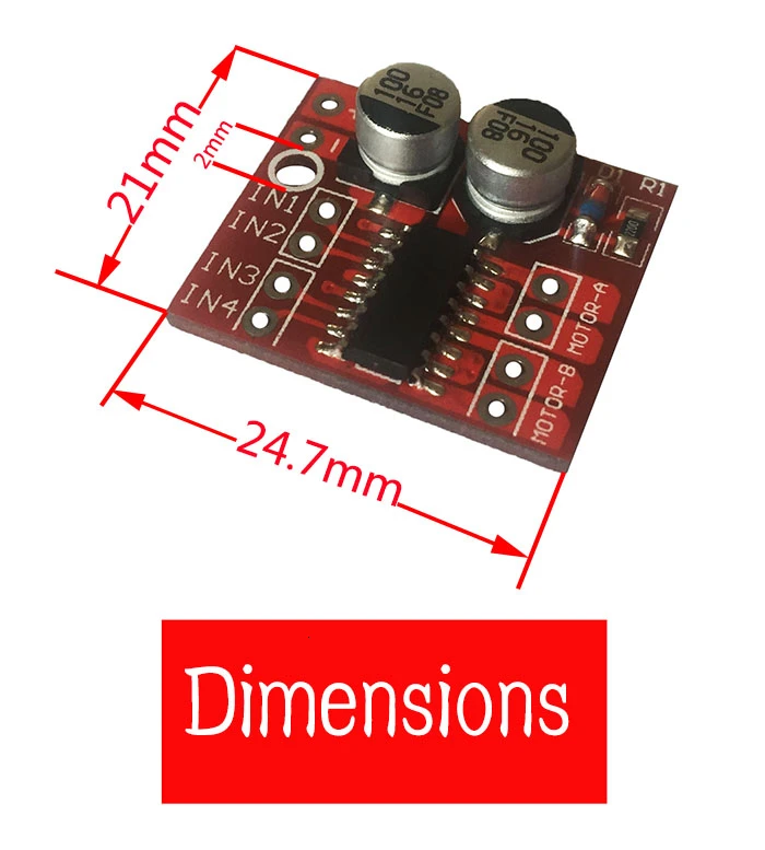 TZT 5A 2 way DC драйвер двигателя Модуль pwm скорость двойной h-мост шаговый L298N L9110