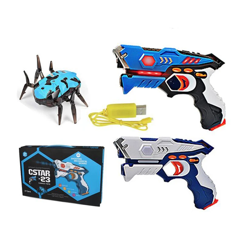 Pistolas de juguete láser Tag Blaster para niños, juego de batalla por infrarrojos CS al aire libre, 2 unidades|Armas de juguete| - AliExpress