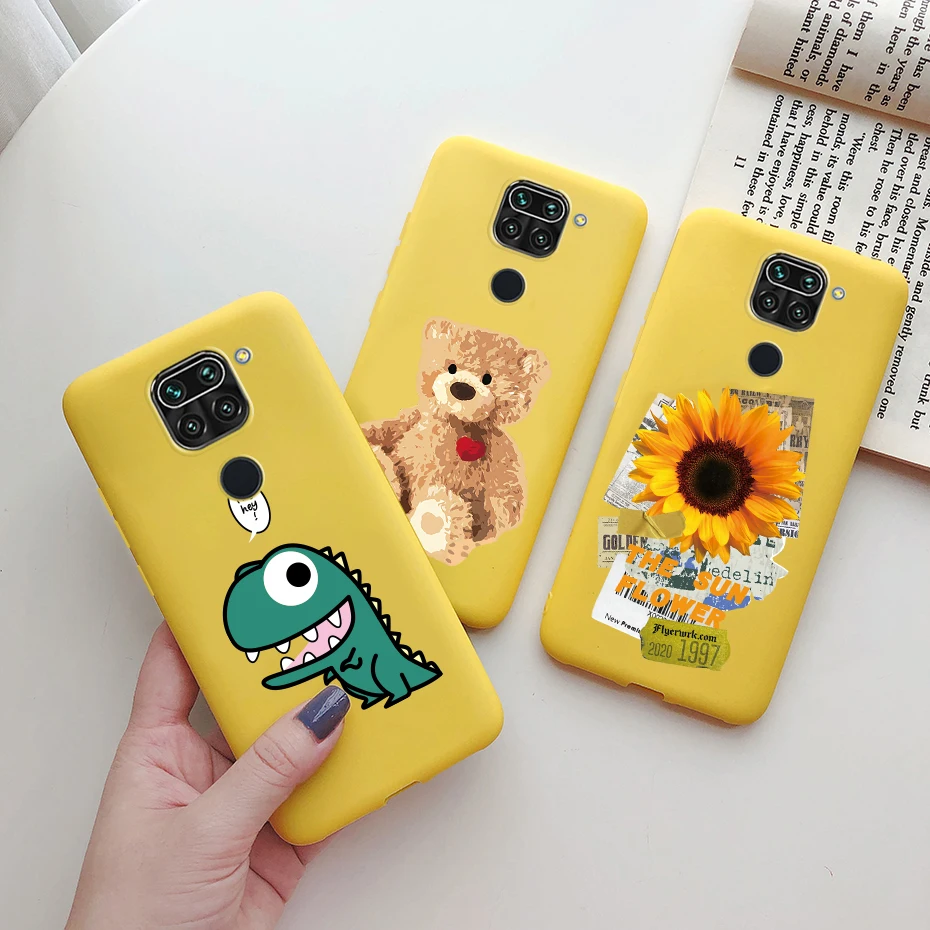 Xiaomi Redmi 9T 9 9C caso cubierta lindo corazón esmerilado mate