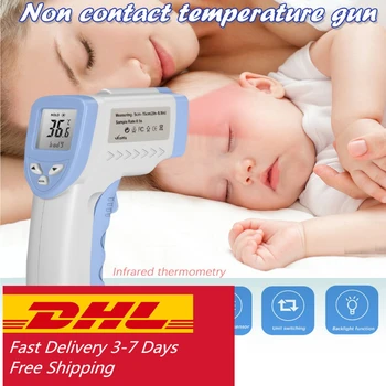 

DHL Fast delivery 3-7 days baby digital thermometer Termometro Infravermelh For Body Infrared Forehead Non-contact Thermometers
