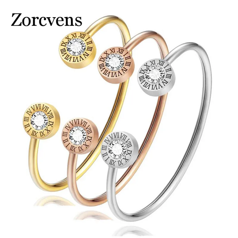 ZORCVENS 2020 новые модные браслеты из нержавеющей стали 3 цвета на запястье для женщин ювелирные изделия