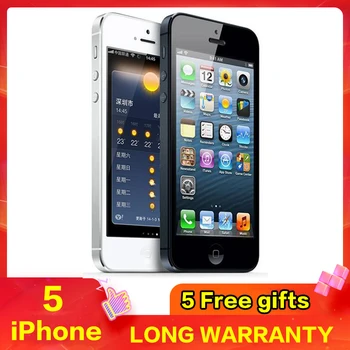 

Original iPhone 5 IOS Factory Unlocked Cell Phone, IPS 8.0MP GPS 3G IOS System Used GSM Mobile