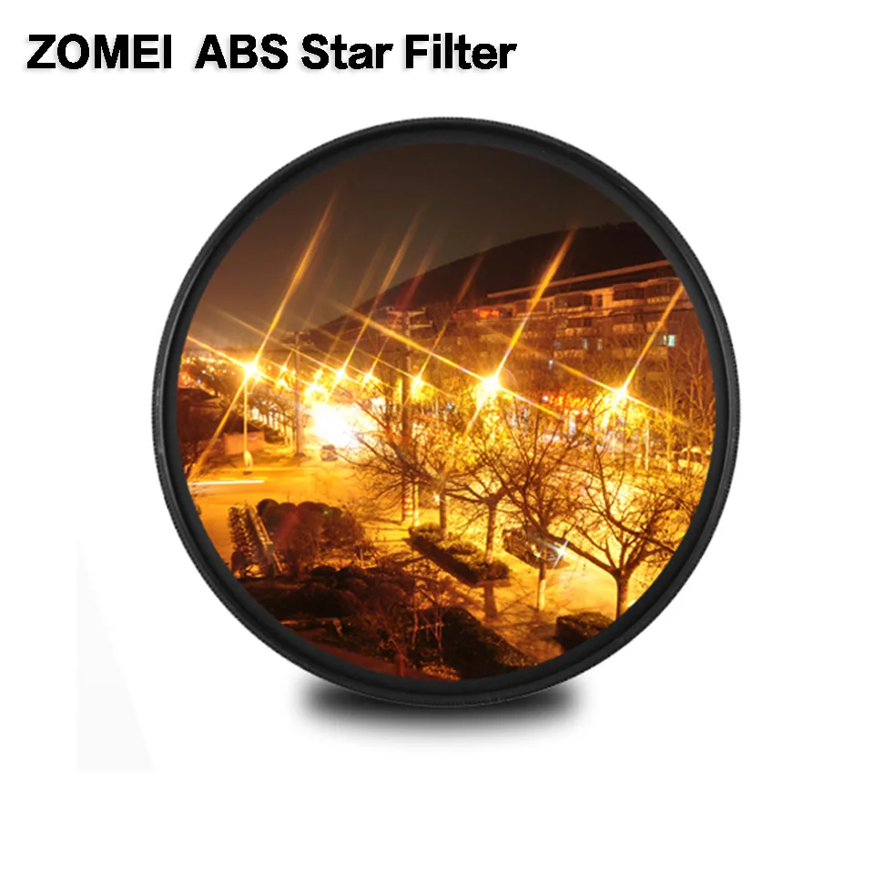 Zomei ABS Fader Star Line Star Filter 4 6 8 Piont Filtro Camera Filters 52 58 67 72 77 82mm For Canon Nikon Sony DSLR Camera