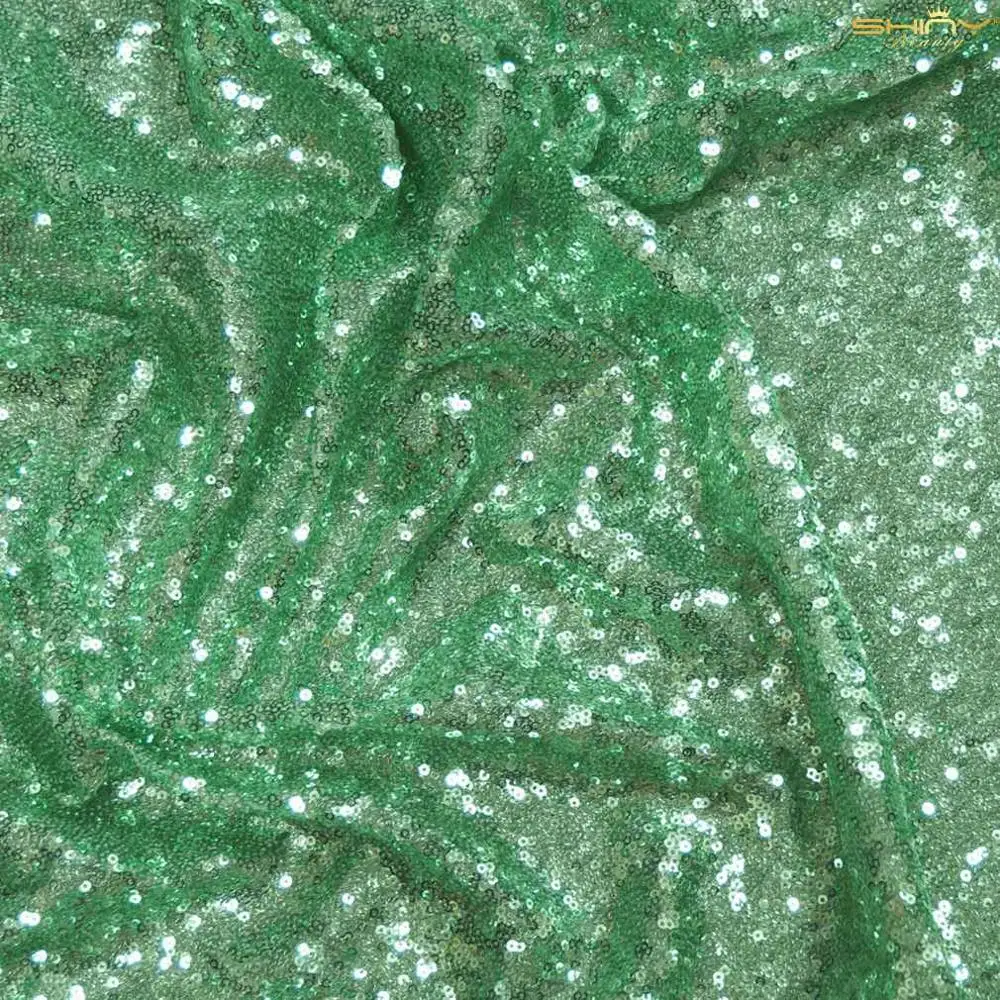 3 мм блестящая ткань с пайетками светильник зеленые ткани с блестками ручной работы материалы для платья Sewing-M191010