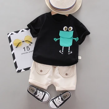 

Summer Children Casual Clothing Baby Boys Girls Cartoon T Shirt Shorts 2Pcs/sets Kids Infant Clothes Toddler Fashion Tracksuit