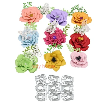 

9pcs flower Metal Cutting Dies Stencil New 2019 for DIY Scrapbooking Craft dies Cut Decor Photo Cards