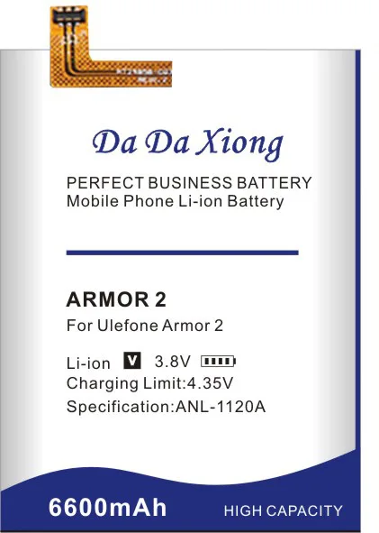 Аккумулятор высокой емкости 6600 мАч для телефона Ulefone Armor 2 запасная батарея+ Бесплатные инструменты