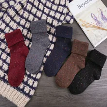 Носки в горошек, женские, красные, черные, серые носки, теплые, удобные, для взрослых, мягкие, повседневные, теплые, зимние носки