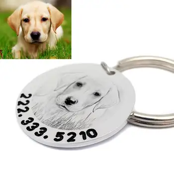 

Personalized Dog Tag Engraved Pet ID Tag with Your Dog Photo, Custom Dog ID Tag New Puppy Gift Dog Lover Gift