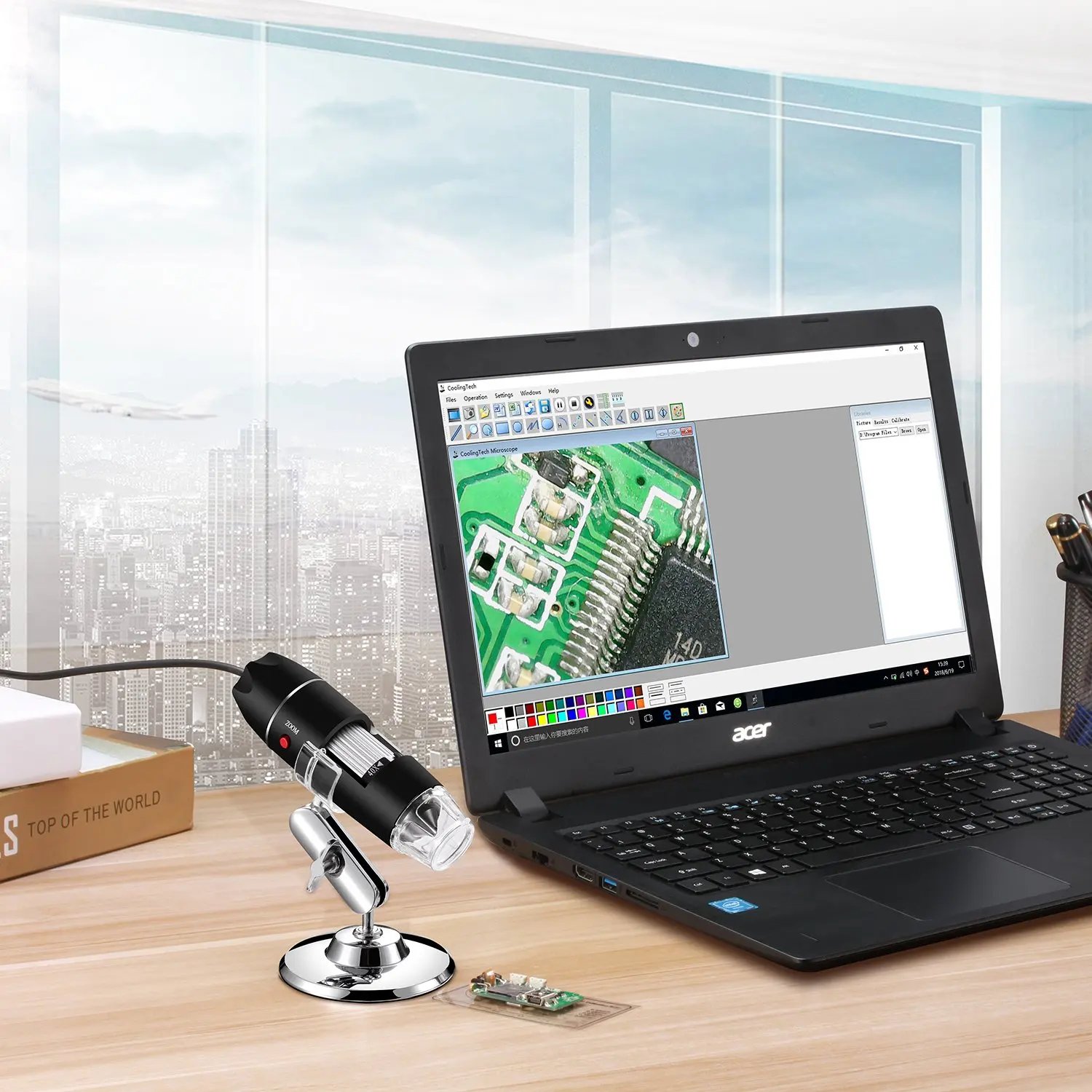 8 светодиодный USB цифровой микроскоп 500X 1000X 1600X эндоскоп камера микроскопио Лупа