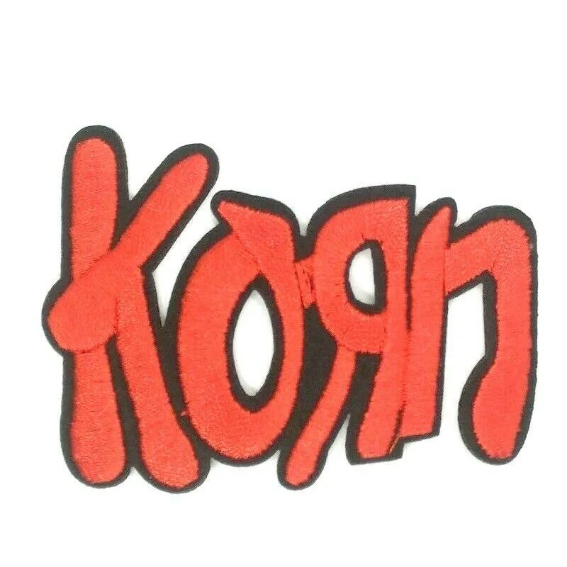 Металлическая лента Korn с музыкальным логотипом рок металлическая вышитая