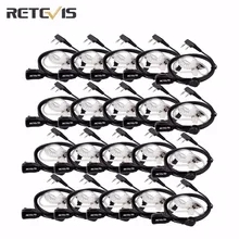 20 шт. аксессуары для рации Retevis 2 Pin PTT Mic гарнитура Скрытая