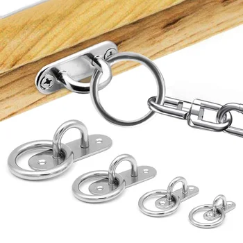 

Ceiling Wall Mount Hook Hanger Fixed Hooks For ceiling Fans Stainless Steel With Ring