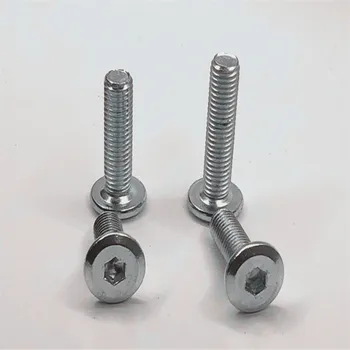 

Free shipping10pcs M6/M8 Flat round head hex Furniture screw Oblique large flats socket heads cap screws Flange bolt 10-90mm