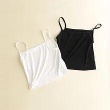 Летний Стиль, корейский стиль, женский сексуальный короткий жилет из модала, однотонная майка