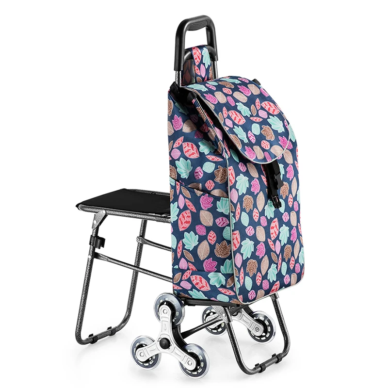Trolley shopping cart Wheels Woman Shopping Cart shopping basket Household shopping bag Trolley Tra