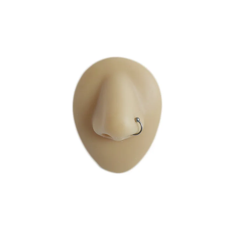 

Soft Silicone Simulated Human Nose Model Nasal Ring Nail Display Perforation Practice Medical Props