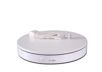 

40cm electric turntable with socket, photography, rotating exhibition stand, rotating table, electric turntable display CD05