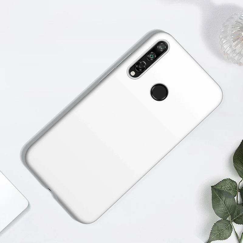 Однотонный силиконовый чехол для huawei P Smart Z P20 P30 mate 10 20 30 Lite honor 10 10i 20 Pro Candy мягкий модный чехол для телефона - Цвет: Белый