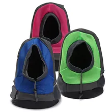 Портативный рюкзак для путешествий с двойным плечом, сумка для переноски собак на открытом воздухе, передняя сумка для собак, сетчатый рюкзак с головой S/M