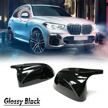 

2Pcs Glossy Black Rear Side View Mirror Covers Shell Replacement For BMW X3 G01 X4 G02 X5 G05 X7 G07 2018 Up