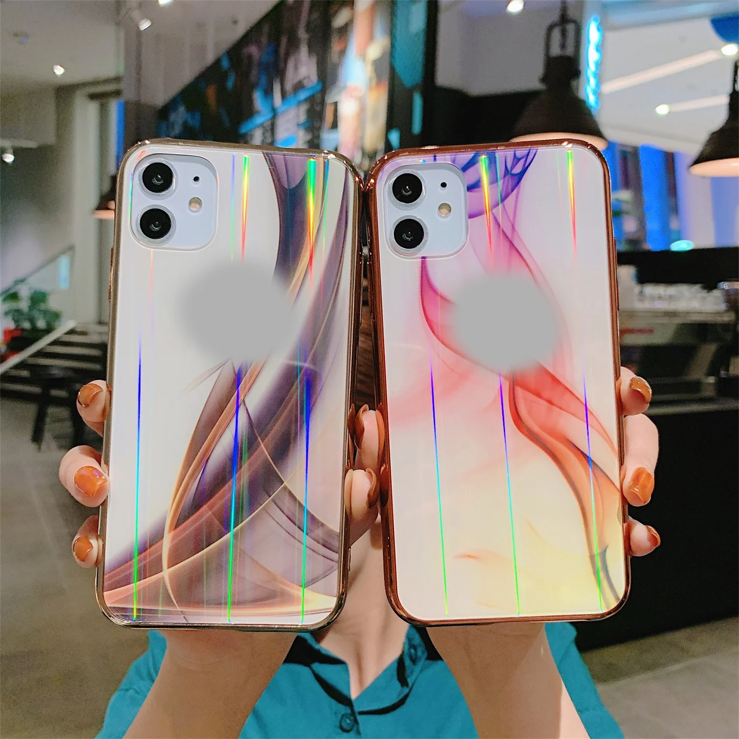 LISCN стекло защитный чехол для телефона для iPhone 11 Pro Max XR XS MAX X Закаленное Стекло разноцветный чехол для iPhone 7 8 6 6splus
