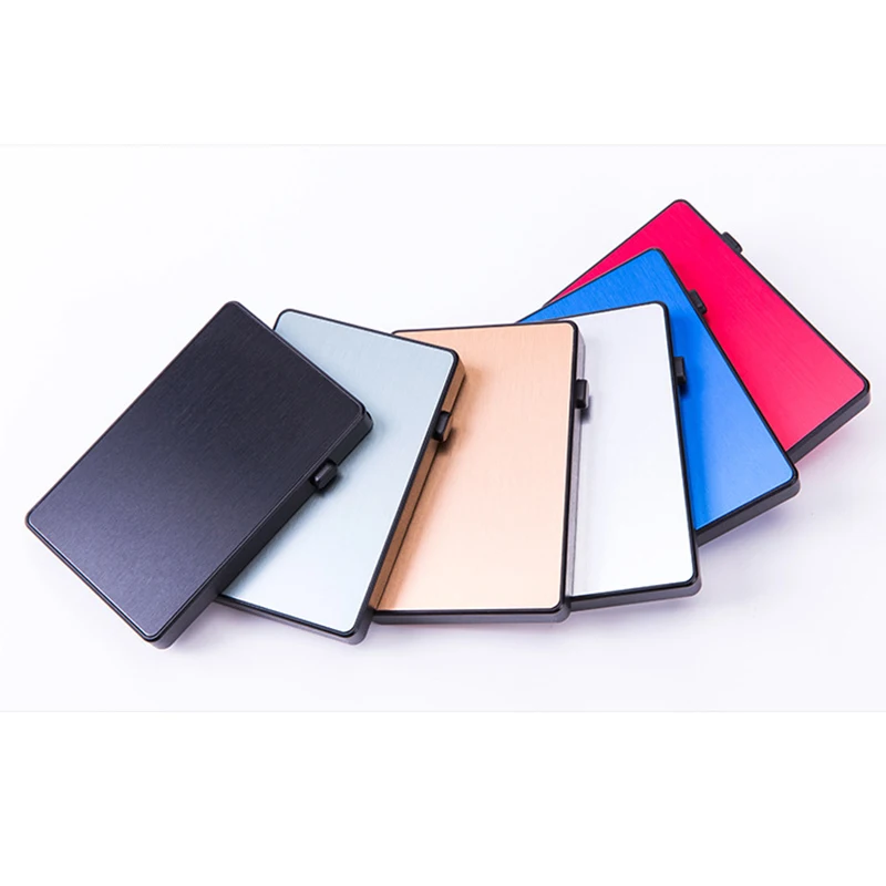 Bisi Goro Men's Bag Ultra Thin Rfid Fashion Pop Up Button Anti Theft Cardholder Aluminum Single Box Smart Wallet