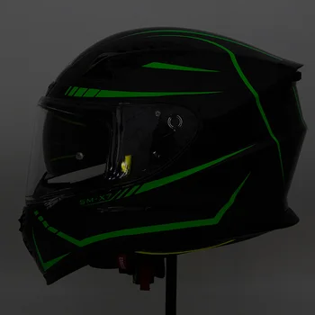 

Soman SM-X7 Retro Snake Pattern Carbon Fiber Fluorescence Motor Helmets Full Face capacete moto Scooter Motorcycle Helmet