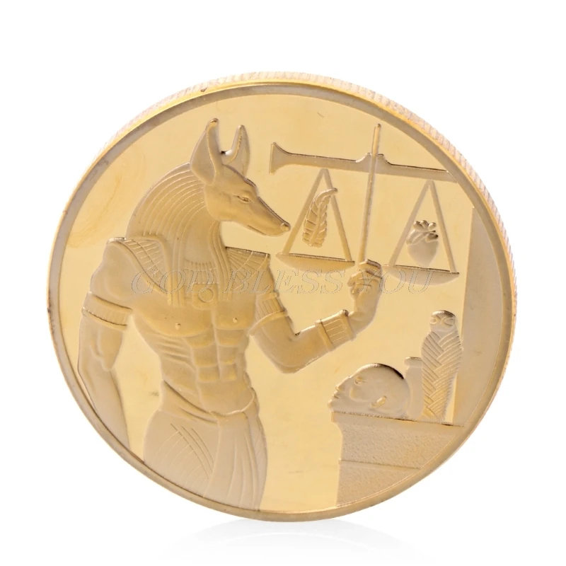 Серебро/золото покрытием весы египетская Пирамида памятная вызов монета сувенир жетон