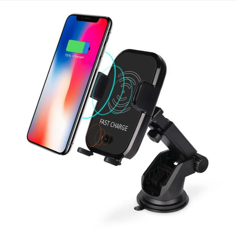 15W Phone Holder Car Wireless Charger QI Fast Charger for iPhone 8 9 X XR XS 11 12 Samsung Two Mode Air Vent