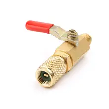 R134A запорный шаровой клапан Кондиционер холодильные инструменты 1/" для A/C HVAC зарядки шланги C63E