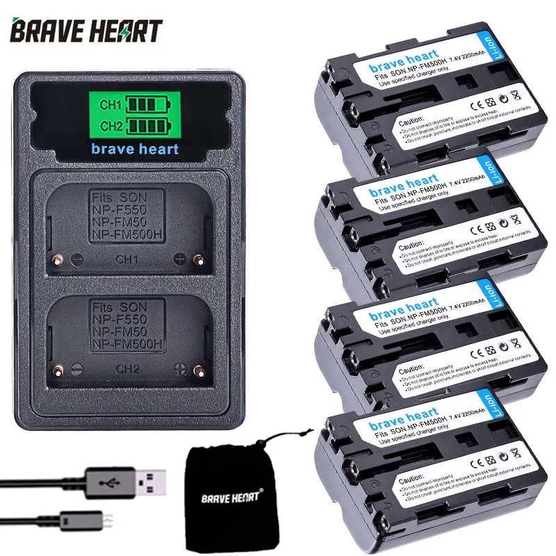Аккумулятор NP FM500H bateria для Sony A200 A350 A700 A900 A300 A550 A850 A560 A580 SLT A57 a58 камера|Цифровые