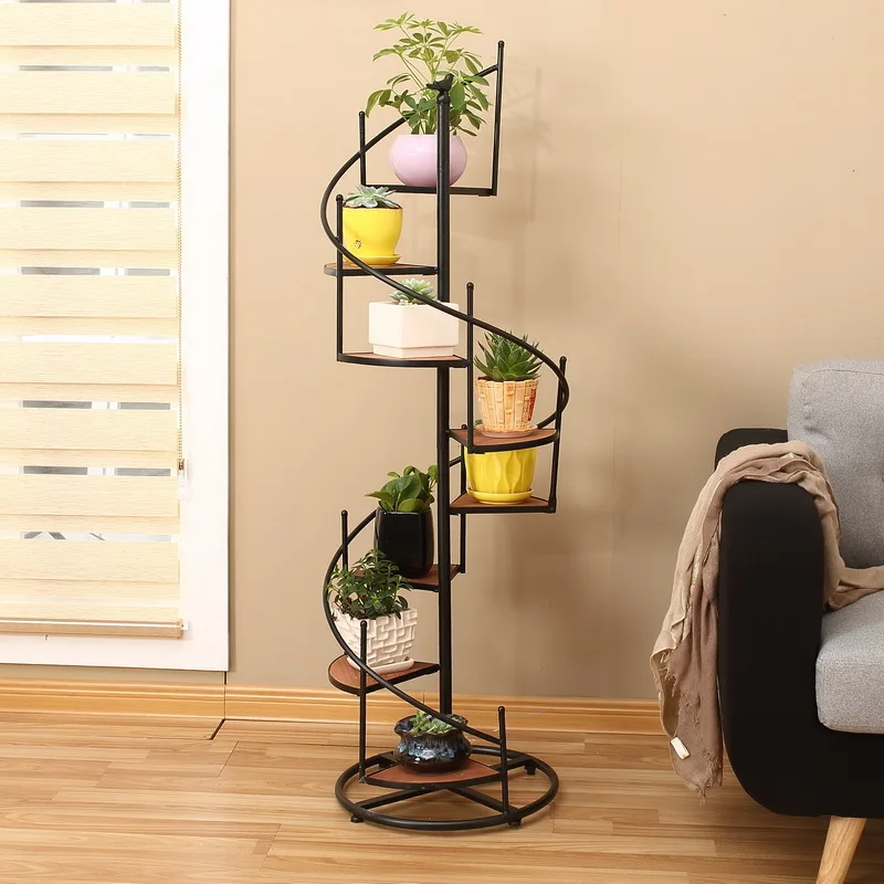 

Iron Flower Shelf Multi-storey Indoor Special Living Room Fleshy Flower Rack Home Balcony Rack Flower Pot Rack Floor Type