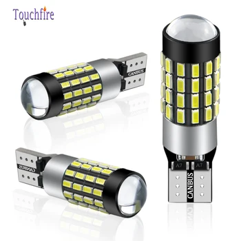 

100PCS Auto LED T10 W5W 194 Canbus Car Interior Bulb 3014LED-54SMD Reading License Plate Light 12-24V For Truck Wholesale White