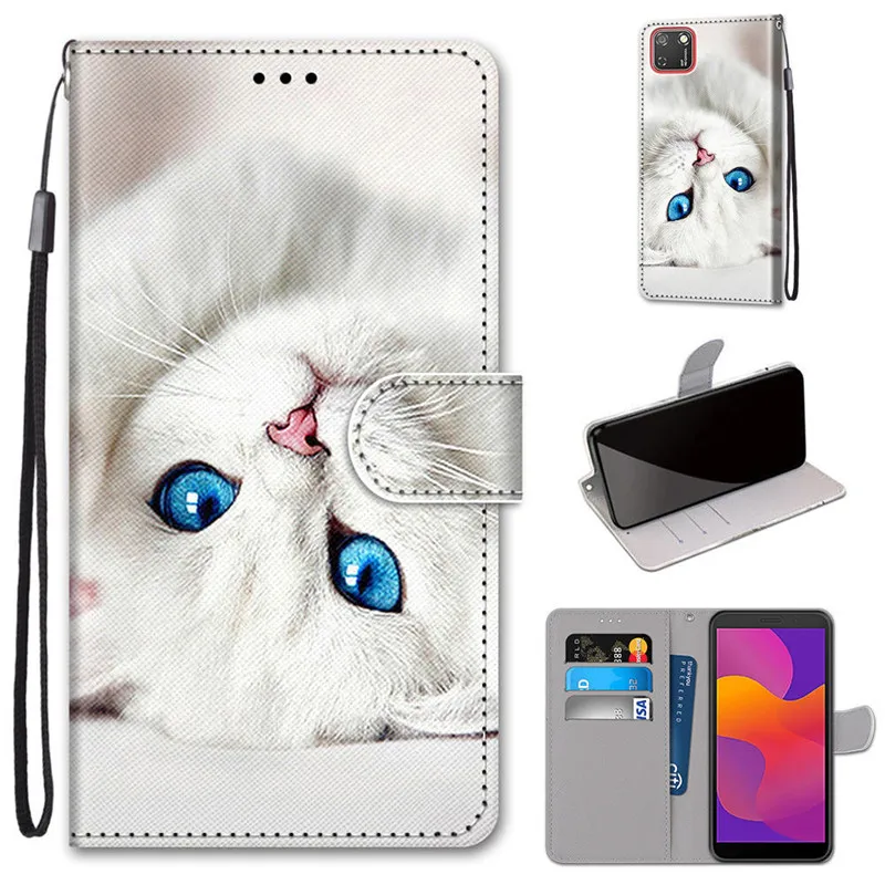 华为 Y5P国外,荣耀9S国外 #A34白色小猫 -2