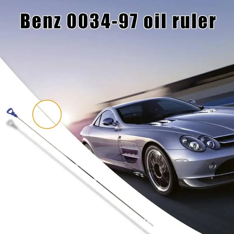 

926mm Stainless Steel Engine Oil Dip Stick Handle Nylon Ruler Stainless Steel Sheet for Mercedes Benz E320 C32 SLK32 AMG