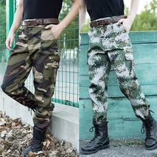 Открытый Мульти-мешок оснастки камуфляж брюки для мужчин и женщин военная подготовка обучение износостойкий грязный большой размер комбинезон Пан