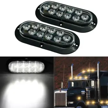 

2Pcs 12V Led Side Marker Turn Signal Light DRL Brake Stop Lights Lamp 10pcs*LED Tailgate Light for Car SUV Truck Trailer Tractor