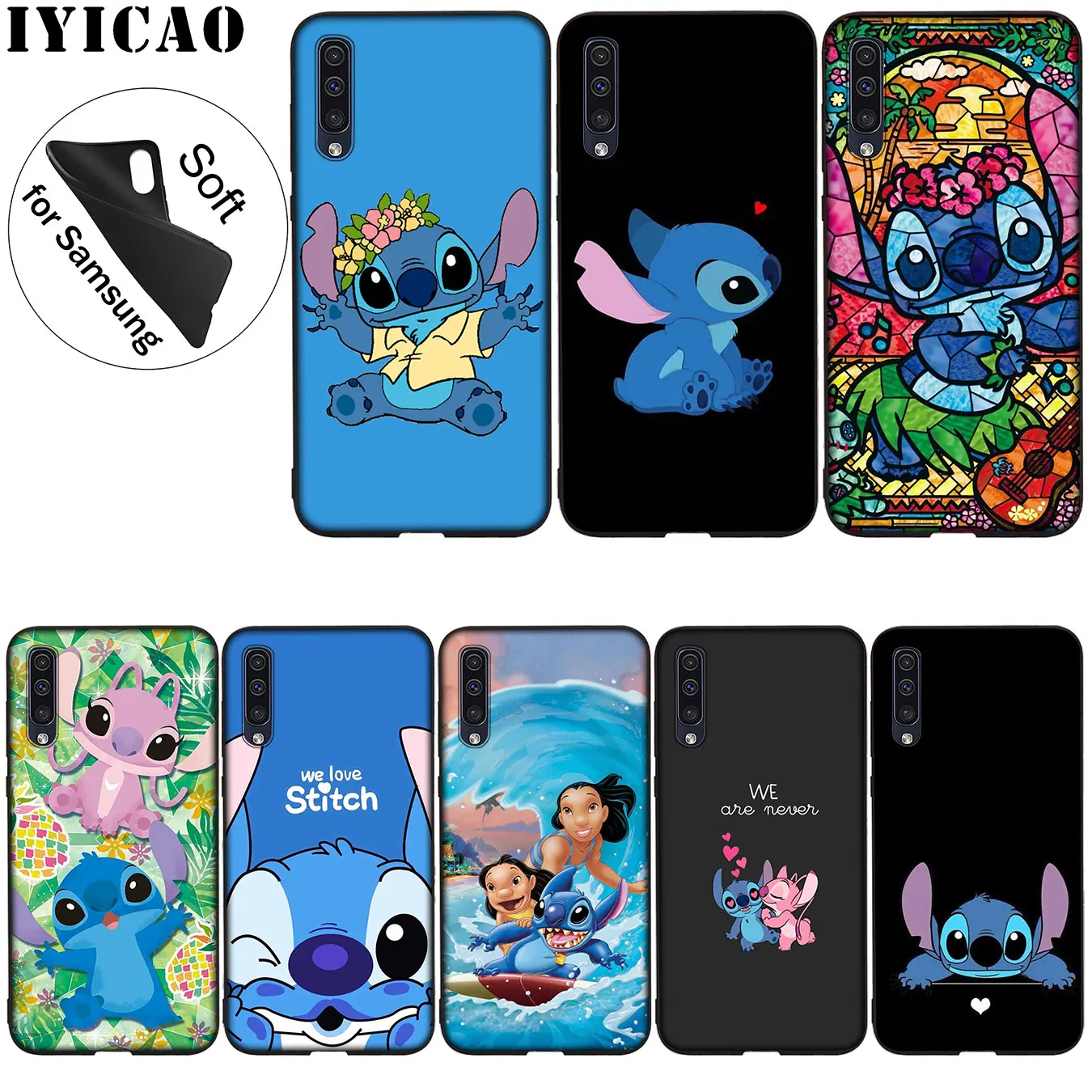 IYICAO Милая тематика Лило и Стич мультфильм мягкий силиконовый чехол для samsung Galaxy
