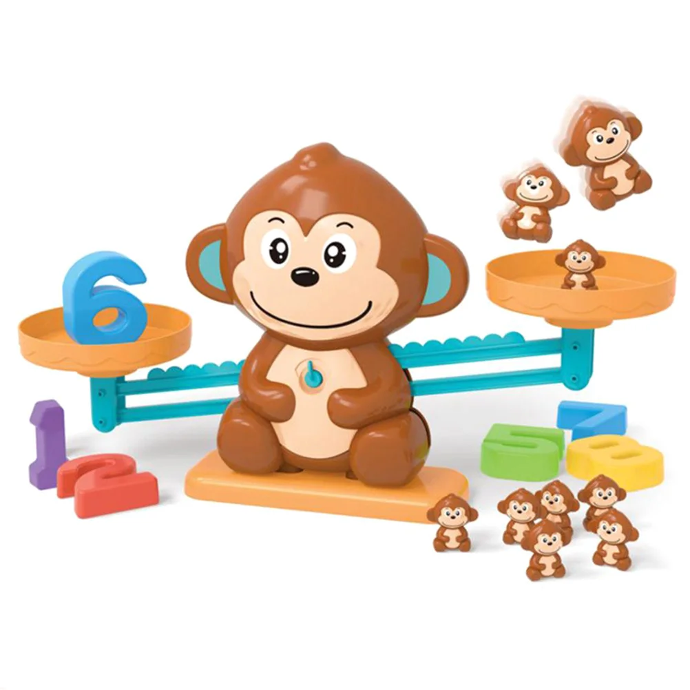 Monkey Digital Balance Scale Toy Early Learning Children Math Scales Game Toys 
