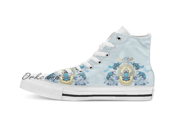 

Royal Honey Custom Casual High Top lace-up Canvas shoes sneakers Drop shipping