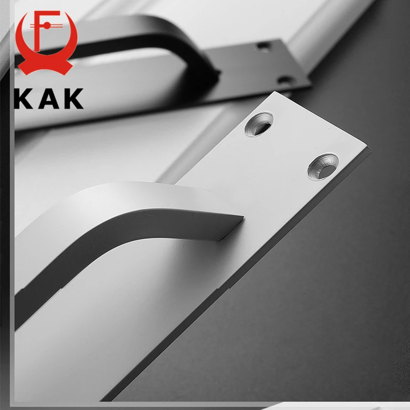Furniture Handles Kitchen Door Handles KAK Fashion Aluminum Alloy Kitchen Door Handles Cupboard Pulls Drawer Knobs Furniture Room Door Hardware