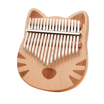 

17 Key Cartoon Portable Finger Kids Adults Handheld With Tuning Mallet Wooden Kalimba Beginner Gift Sound Thumb Piano