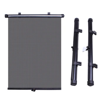 

45*40cm Retractable Car Side Window Sun Shade Curtain Windshield Visor Cover Mesh Solar Protect Automatic Sunscreen Roller Acces