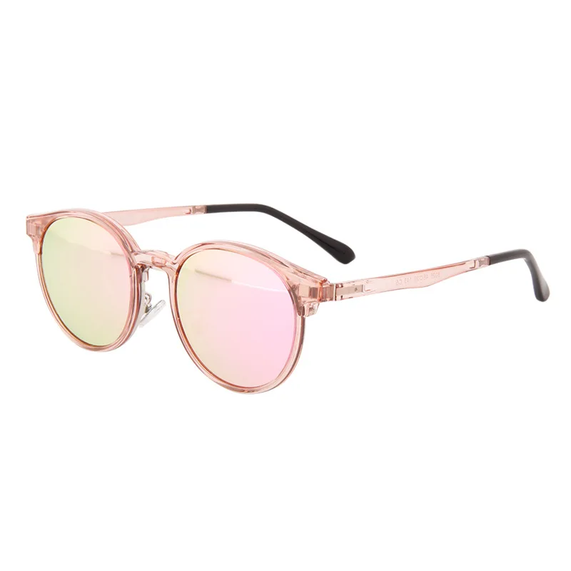 Cubojue, женские солнцезащитные очки на клипсах, Поляризованные, магнитные линзы, круглая оправа, розовые, синие, зеркальные, подходят для близорукости, очки